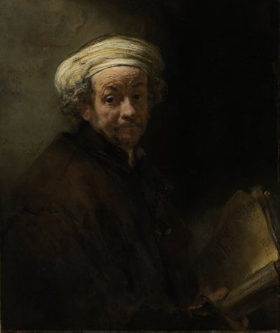 使徒パウロとしての自画像、1661年 作： Rembrandt van Rijn