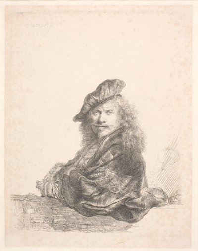 自画像 作： Rembrandt van Rijn