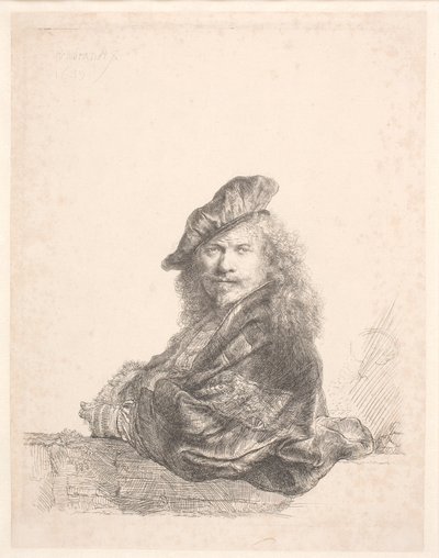 自画像 作： Rembrandt van Rijn