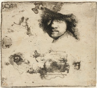 書斎、1632年。 作： Rembrandt van Rijn