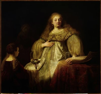 ソフォニスベは夫の命令で毒カップを受け取ります 作： Rembrandt van Rijn