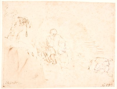 聖ジェローム 作： Rembrandt van Rijn