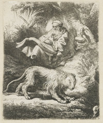 聖ヒエロニムスの朗読 作： Rembrandt van Rijn