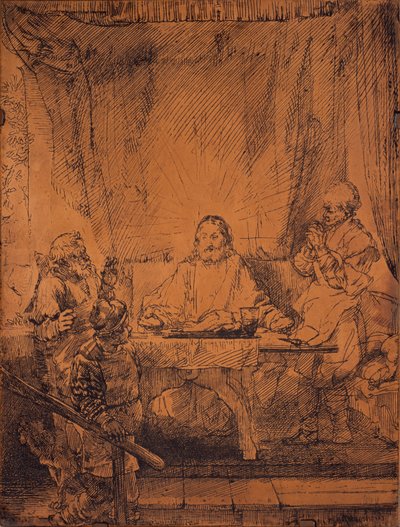エマオでの晩餐 作： Rembrandt van Rijn