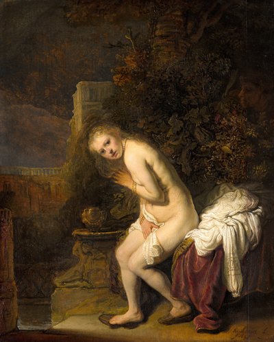 スザンナと長老、1636 作： Rembrandt van Rijn