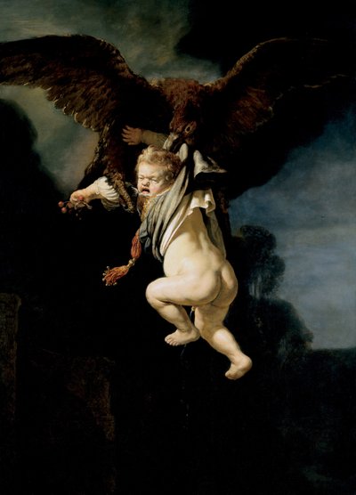 ガニメデの誘拐、1635 作： Rembrandt van Rijn