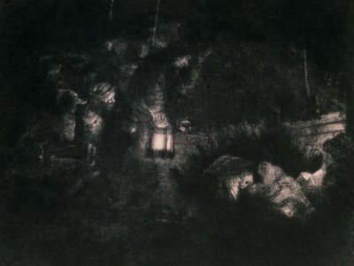 『羊飼いたちの礼拝』 作： Rembrandt van Rijn