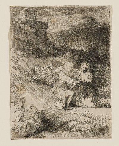 「ゲッセマネの苦悩」 作： Rembrandt van Rijn