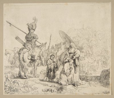 The Eunuchの洗礼、1641年。 作： Rembrandt van Rijn