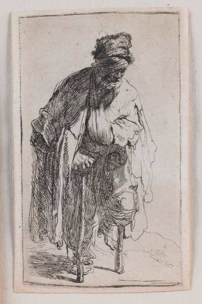 木の足の乞食 作： Rembrandt van Rijn