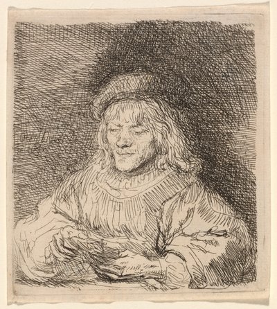 カードプレーヤー 作： Rembrandt van Rijn