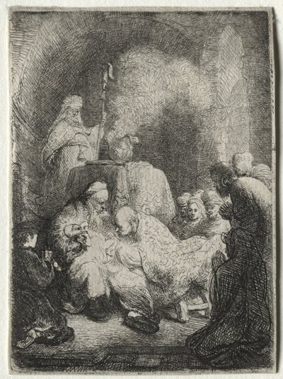割礼：小皿 作： Rembrandt van Rijn