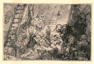厩舎での割礼 作： Rembrandt van Rijn