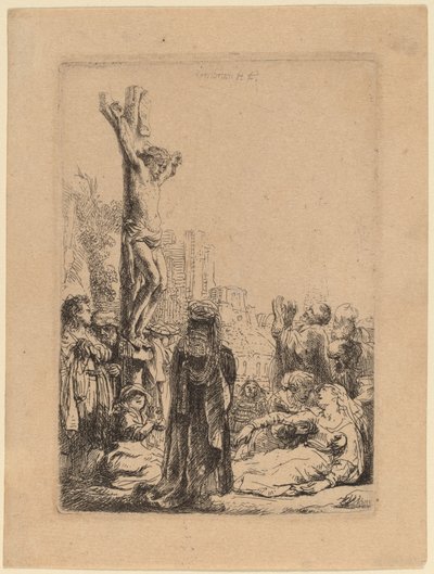 はりつけ：小皿 作： Rembrandt van Rijn
