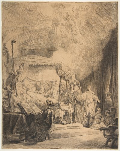 処女の死、1639年。 作： Rembrandt van Rijn