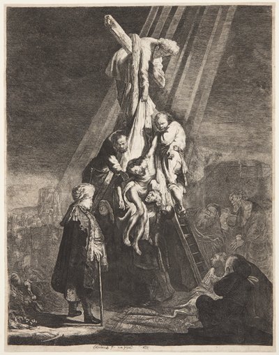 十字架からの降下 作： Rembrandt van Rijn