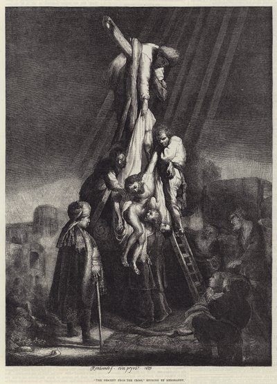 十字架からの降下 作： Rembrandt van Rijn
