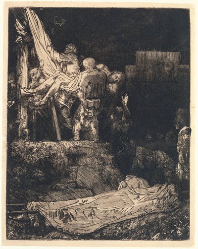 たいまつによる十字架からの降下 たいまつによる十字架からの降下 作： Rembrandt van Rijn