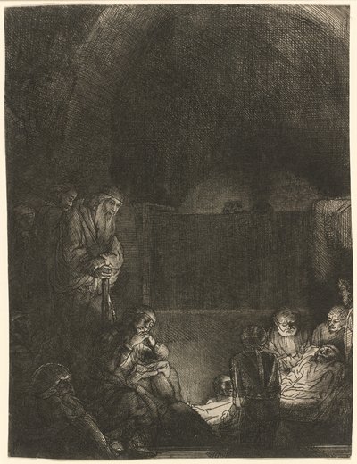 埋葬 作： Rembrandt van Rijn