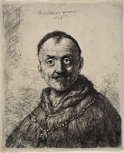 最初のオリエンタル ヘッド 作： Rembrandt van Rijn