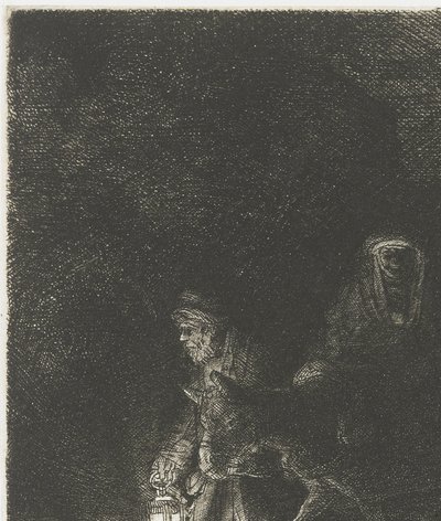 エジプトへの逃避 エジプトへの逃避：夜の作品 作： Rembrandt van Rijn