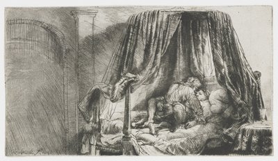 フランスのベッド 作： Rembrandt van Rijn