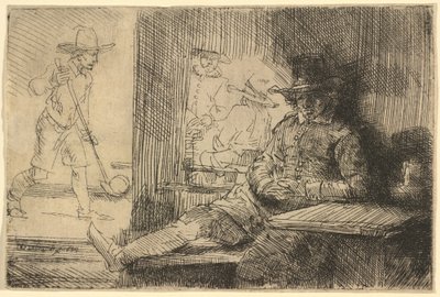 ゴルフプレーヤー 作： Rembrandt van Rijn