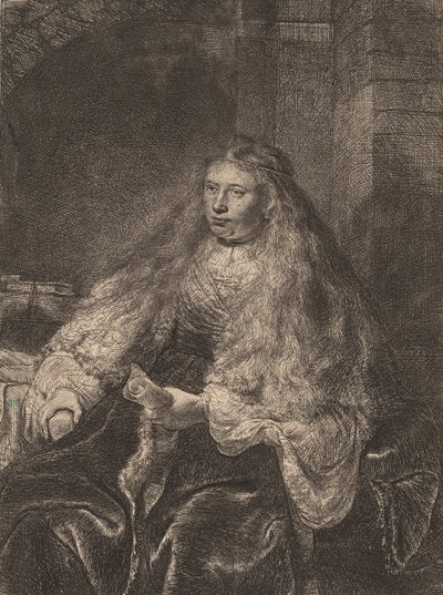 偉大なユダヤ人の花嫁、1635 年。 作： Rembrandt van Rijn