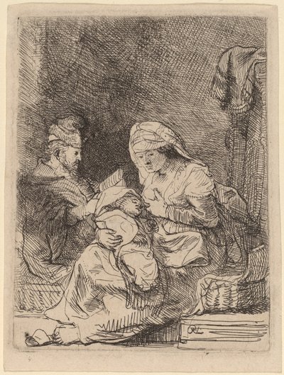 聖家族 作： Rembrandt van Rijn