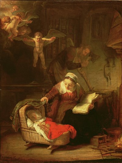 聖家族、1645年頃 作： Rembrandt van Rijn