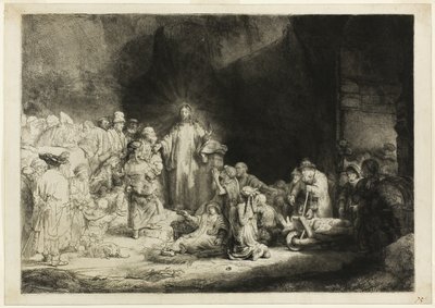 百ギルダープリント 作： Rembrandt van Rijn
