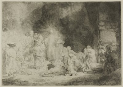 百ギルダープリント 作： Rembrandt van Rijn