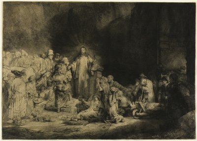 百ギルダープリント 作： Rembrandt van Rijn