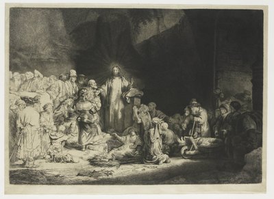百ギルダープリント 作： Rembrandt van Rijn