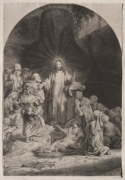 100ギルダープリント、c。 1649 作： Rembrandt van Rijn