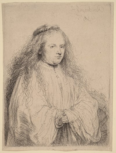 『小さなユダヤ人の花嫁』（サスキアが聖カタリナ役） 作： Rembrandt van Rijn