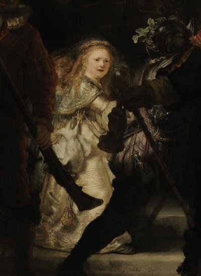 夜警の詳細、1642 作： Rembrandt van Rijn