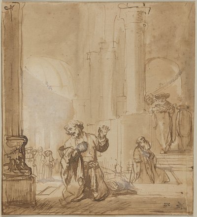 徴税人とパリサイ人のたとえ 作： Rembrandt van Rijn