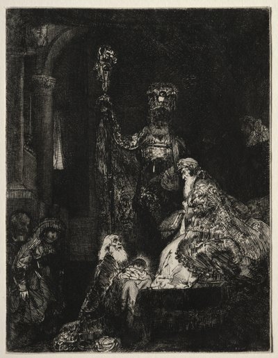 神殿でのプレゼンテーション 作： Rembrandt van Rijn