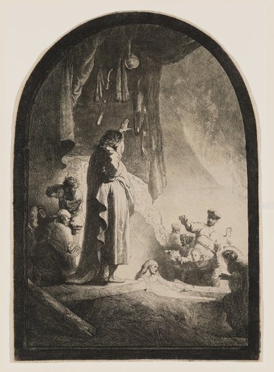 ラザロの復活 作： Rembrandt van Rijn
