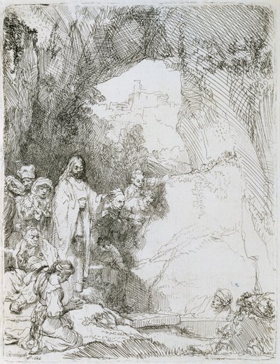 ラザロの復活、1642年 作： Rembrandt van Rijn