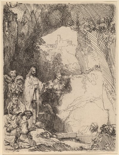 ラザロの復活：小皿 作： Rembrandt van Rijn