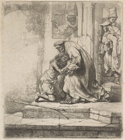 放蕩息子の帰還、1636年。 作： Rembrandt van Rijn