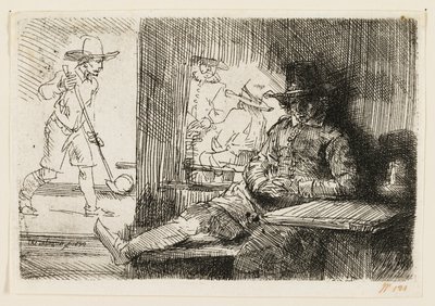 リングボールプレーヤー 作： Rembrandt van Rijn