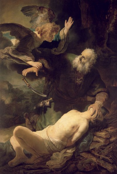 アブラハムの犠牲、1635年 作： Rembrandt van Rijn