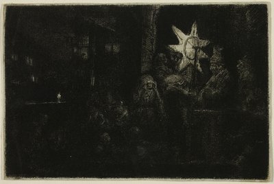 キングスの星：ナイトピース 作： Rembrandt van Rijn
