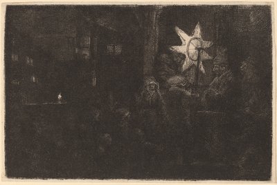 キングスの星：ナイトピース 作： Rembrandt van Rijn
