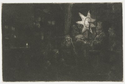 キングスの星：夜の作品 作： Rembrandt van Rijn