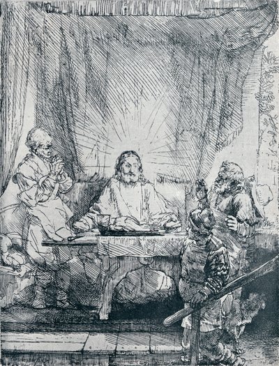 エマオの晩餐、1654年、1903年 作： Rembrandt van Rijn