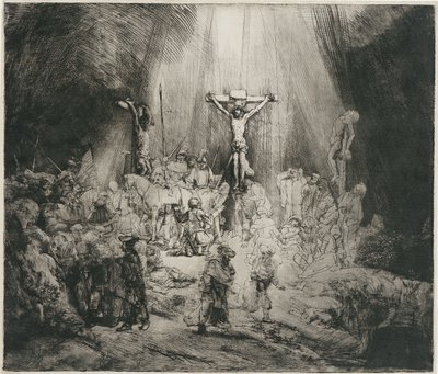 三十字、c。 1653年 作： Rembrandt van Rijn